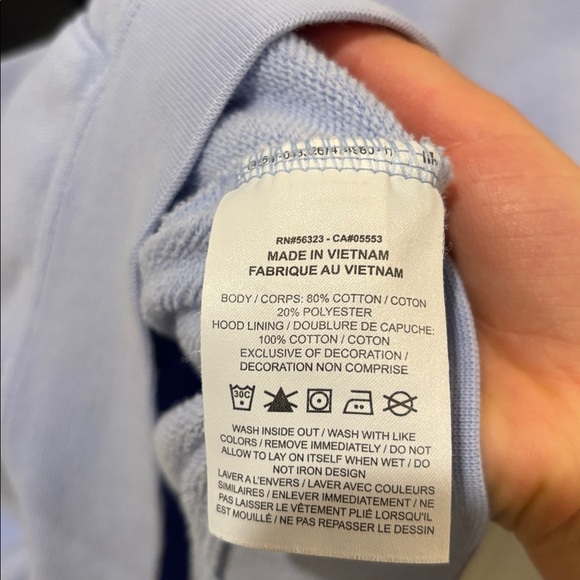 Nike Women's Lilac Hoodie with Black Logo - Picture 5 of 7